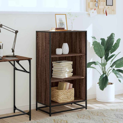 vidaXL Book Cabinet Brown Oak 60x35x107.5 cm Engineered Wood
