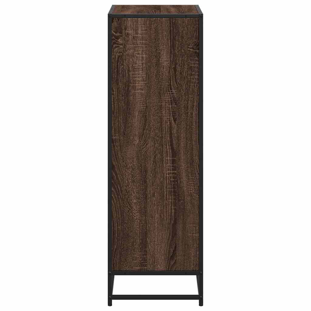 vidaXL Book Cabinet Brown Oak 60x35x107.5 cm Engineered Wood
