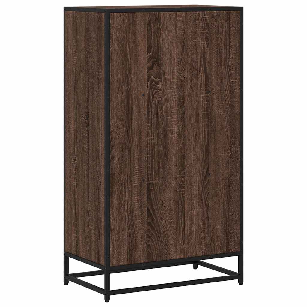 vidaXL Book Cabinet Brown Oak 60x35x107.5 cm Engineered Wood