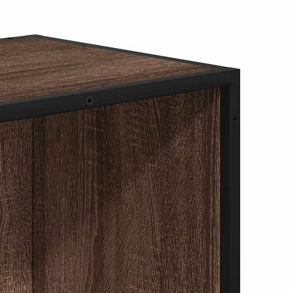 vidaXL Book Cabinet Brown Oak 60x35x107.5 cm Engineered Wood