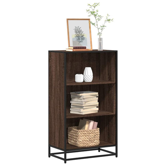vidaXL Book Cabinet Brown Oak 60x35x107.5 cm Engineered Wood