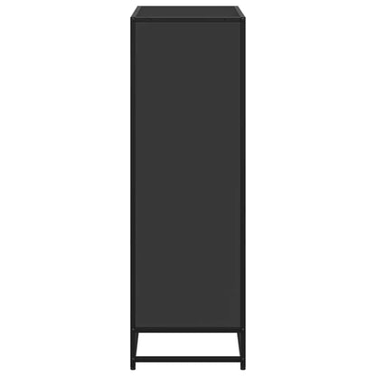 vidaXL Book Cabinet Black 80.5x35x107.5 cm Engineered Wood