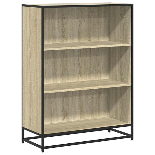 vidaXL Book Cabinet Sonoma Oak 80.5x35x107.5 cm Engineered Wood