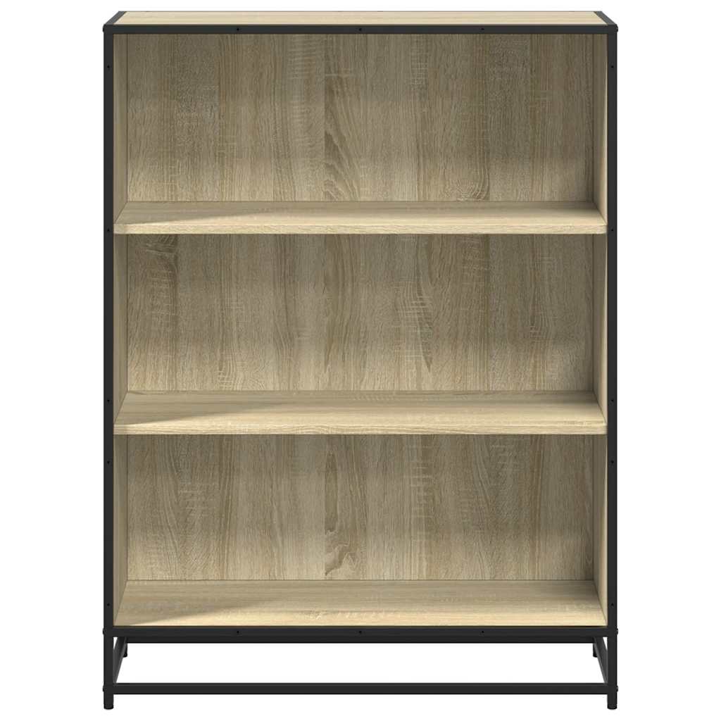 vidaXL Book Cabinet Sonoma Oak 80.5x35x107.5 cm Engineered Wood