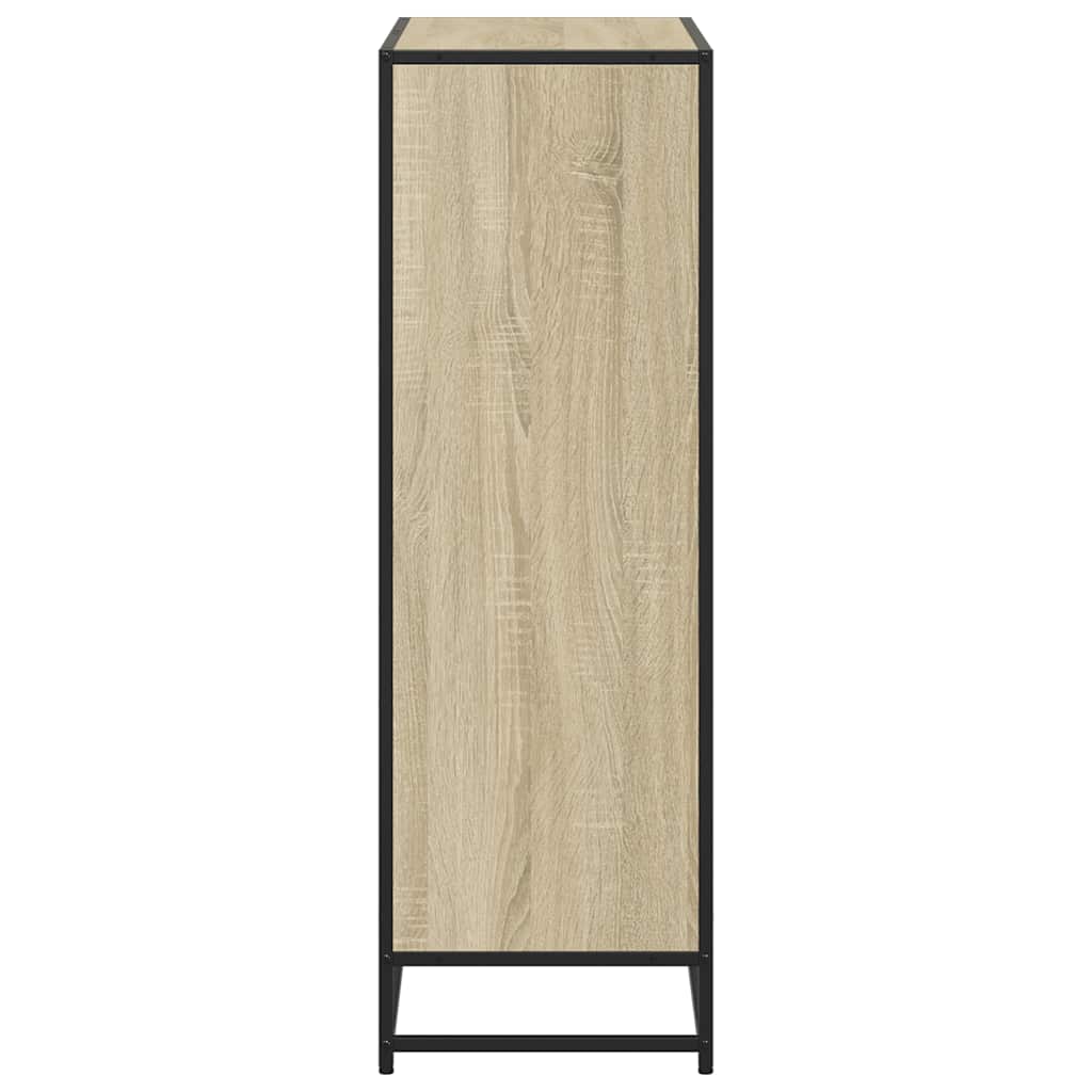 vidaXL Book Cabinet Sonoma Oak 80.5x35x107.5 cm Engineered Wood