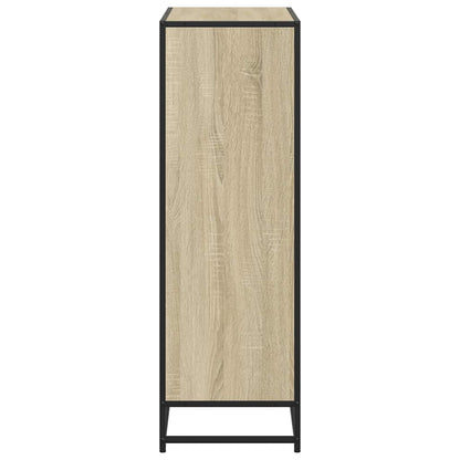 vidaXL Book Cabinet Sonoma Oak 80.5x35x107.5 cm Engineered Wood