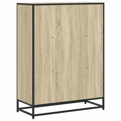 vidaXL Book Cabinet Sonoma Oak 80.5x35x107.5 cm Engineered Wood