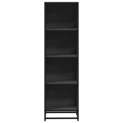 vidaXL Book Cabinet Black 40x35x139 cm Engineered Wood