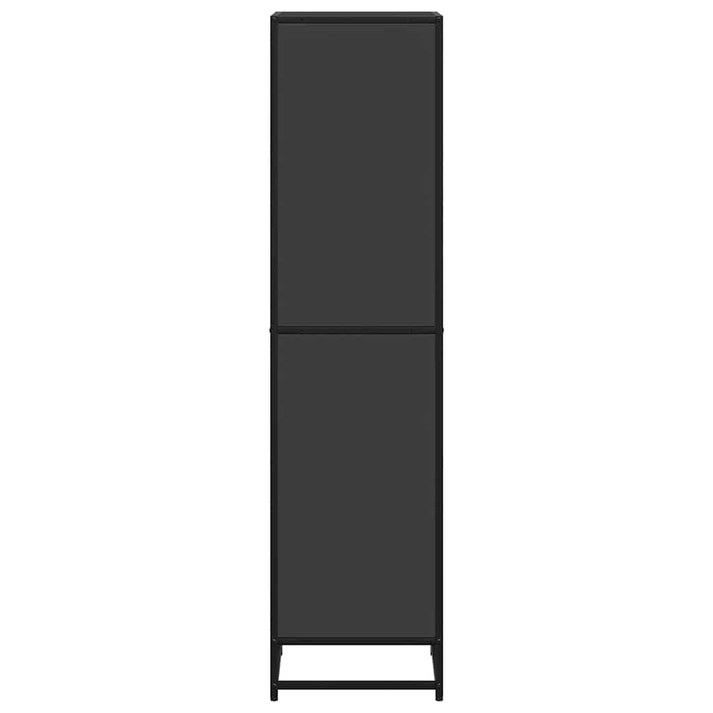 vidaXL Book Cabinet Black 40x35x139 cm Engineered Wood