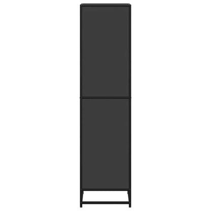 vidaXL Book Cabinet Black 40x35x139 cm Engineered Wood