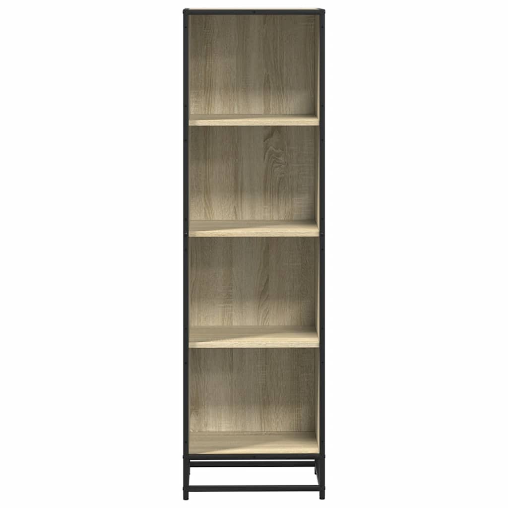 vidaXL Book Cabinet Sonoma Oak 40x35x139 cm Engineered Wood