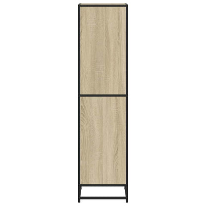 vidaXL Book Cabinet Sonoma Oak 40x35x139 cm Engineered Wood