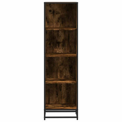 vidaXL Book Cabinet Smoked Oak 40x35x139 cm Engineered Wood