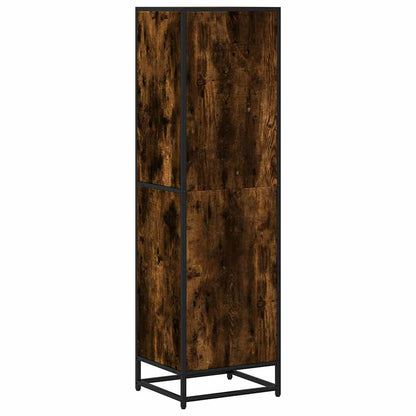 vidaXL Book Cabinet Smoked Oak 40x35x139 cm Engineered Wood