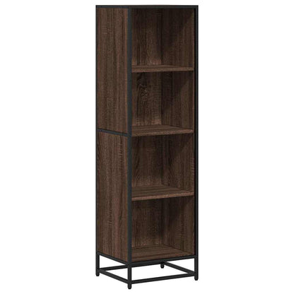 vidaXL Book Cabinet Brown Oak 40x35x139 cm Engineered Wood