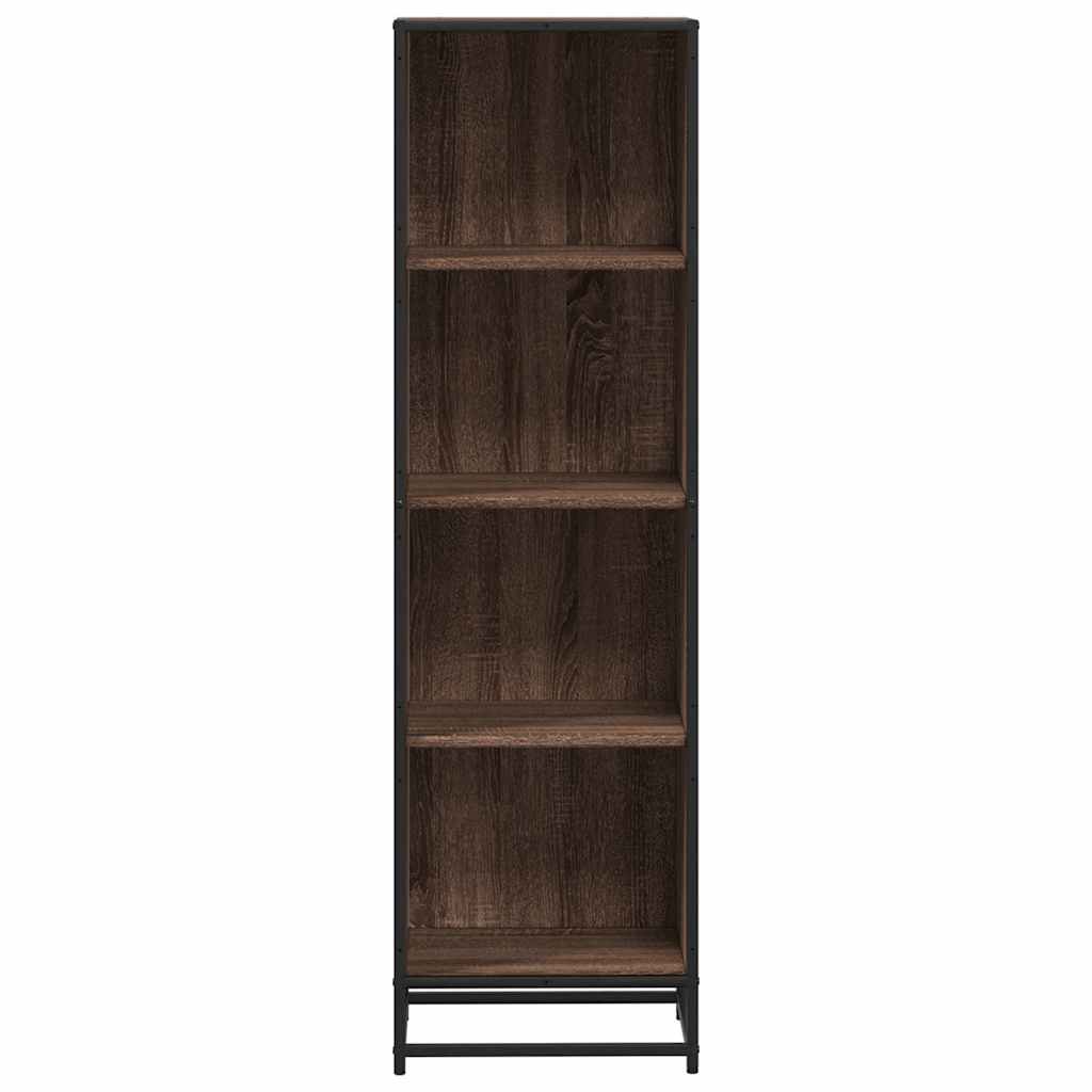 vidaXL Book Cabinet Brown Oak 40x35x139 cm Engineered Wood