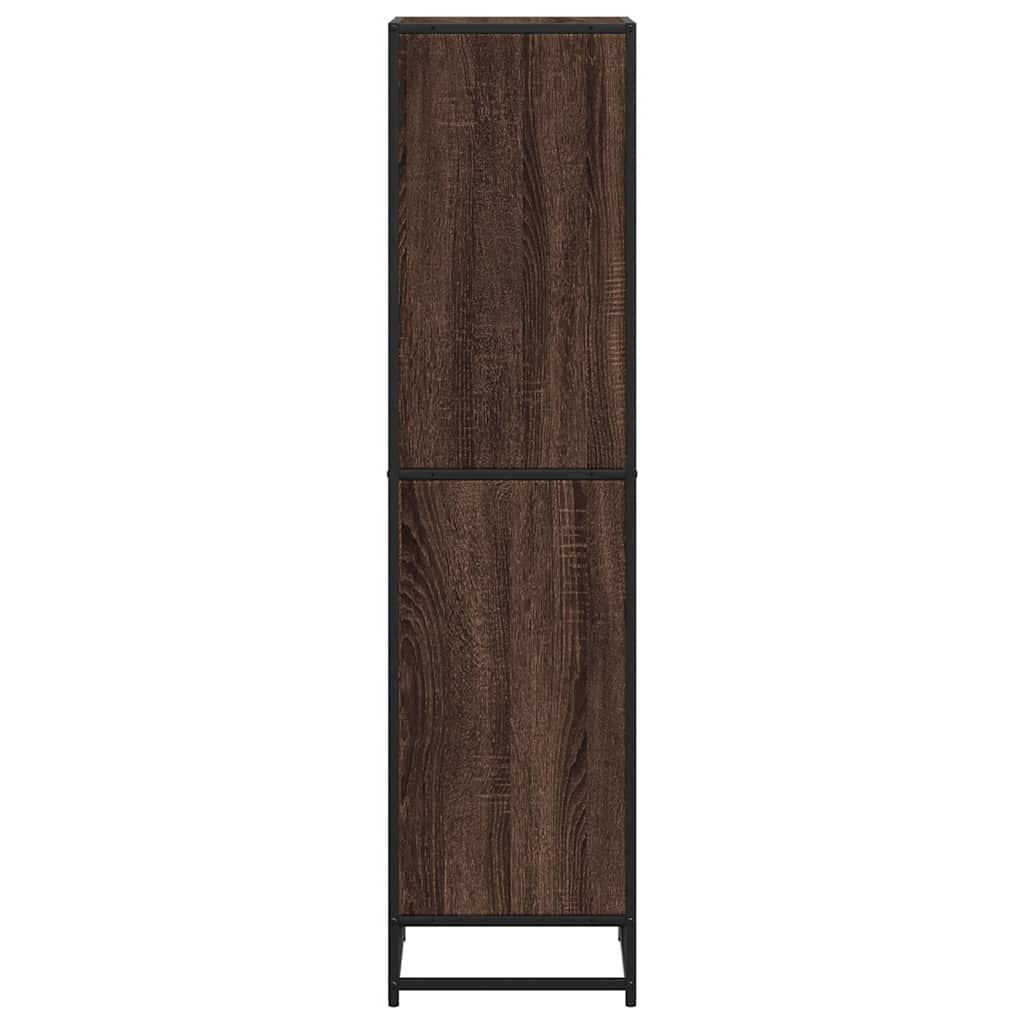 vidaXL Book Cabinet Brown Oak 40x35x139 cm Engineered Wood