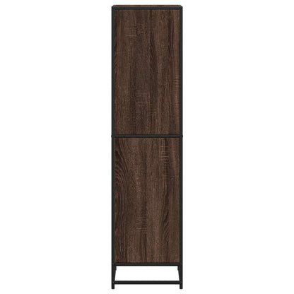 vidaXL Book Cabinet Brown Oak 40x35x139 cm Engineered Wood