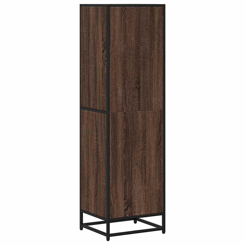 vidaXL Book Cabinet Brown Oak 40x35x139 cm Engineered Wood
