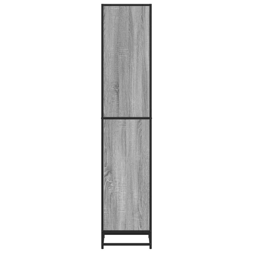 vidaXL Book Cabinet Grey Sonoma 40x35x170.5 cm Engineered Wood