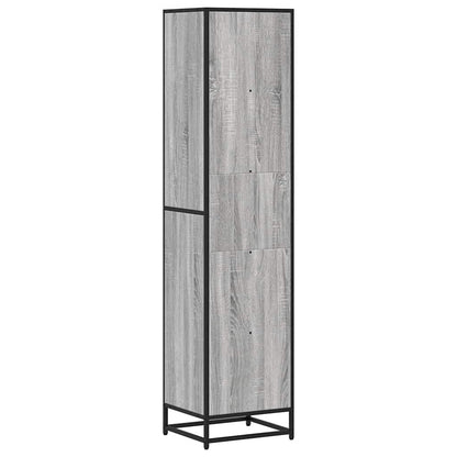 vidaXL Book Cabinet Grey Sonoma 40x35x170.5 cm Engineered Wood