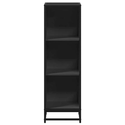 vidaXL Book Cabinet Black 33.5x33x107.5 cm Engineered Wood