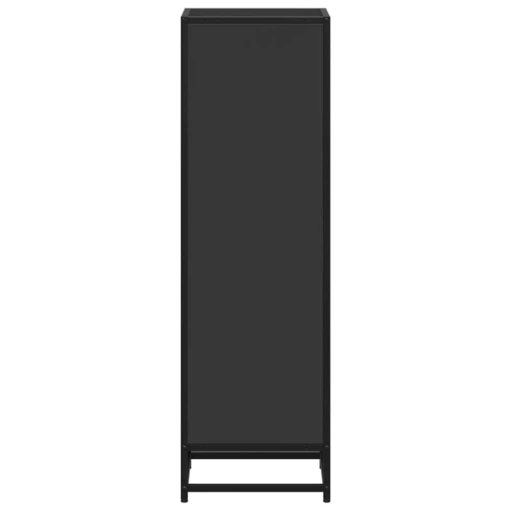 vidaXL Book Cabinet Black 33.5x33x107.5 cm Engineered Wood