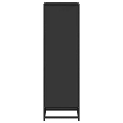 vidaXL Book Cabinet Black 33.5x33x107.5 cm Engineered Wood