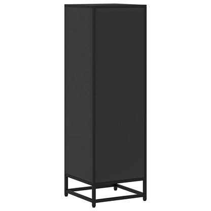 vidaXL Book Cabinet Black 33.5x33x107.5 cm Engineered Wood