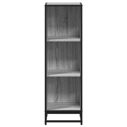 vidaXL Book Cabinet Grey Sonoma 33.5x33x107.5 cm Engineered Wood