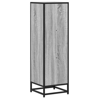 vidaXL Book Cabinet Grey Sonoma 33.5x33x107.5 cm Engineered Wood