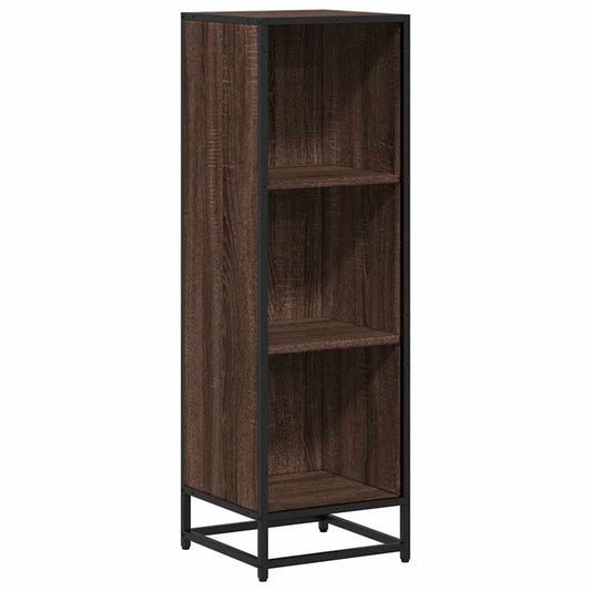 vidaXL Book Cabinet Brown Oak 33.5x33x107.5 cm Engineered Wood