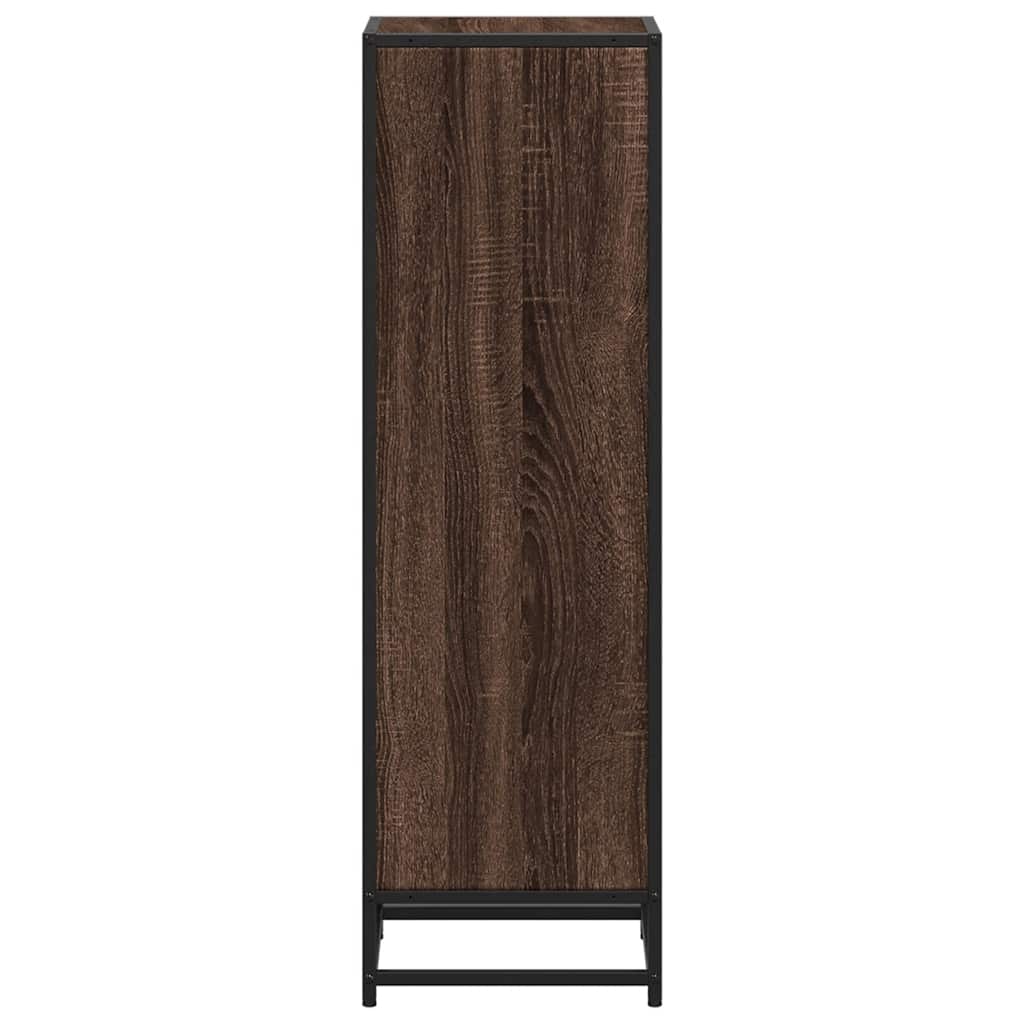 vidaXL Book Cabinet Brown Oak 33.5x33x107.5 cm Engineered Wood