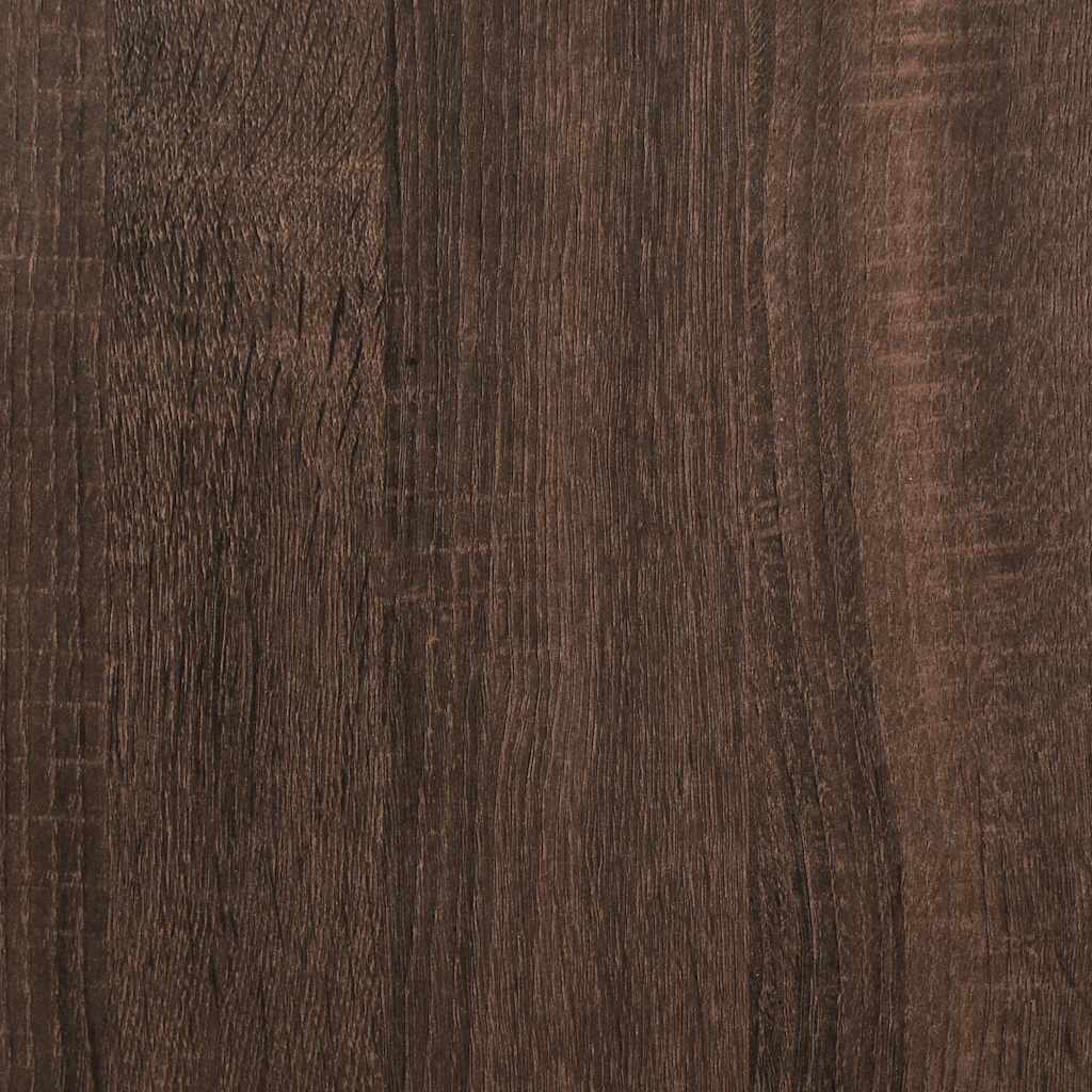 vidaXL Book Cabinet Brown Oak 33.5x33x107.5 cm Engineered Wood