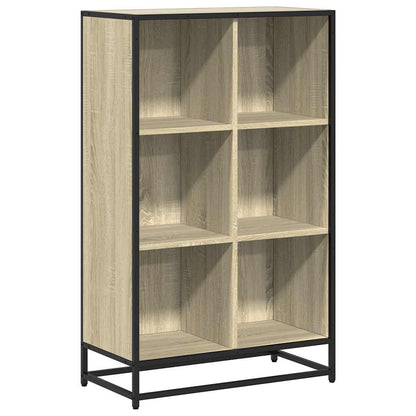 vidaXL Book Cabinet Sonoma Oak 65.5x33x107.5 cm Engineered Wood