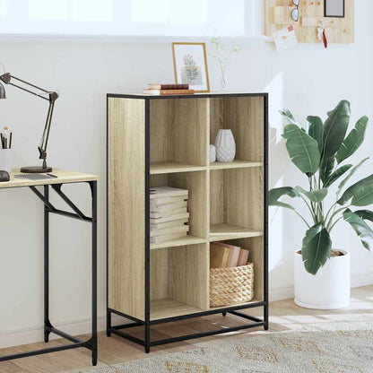 vidaXL Book Cabinet Sonoma Oak 65.5x33x107.5 cm Engineered Wood