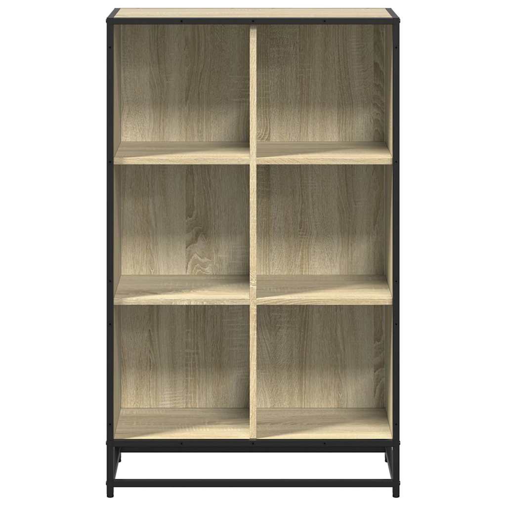 vidaXL Book Cabinet Sonoma Oak 65.5x33x107.5 cm Engineered Wood