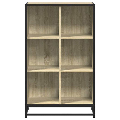 vidaXL Book Cabinet Sonoma Oak 65.5x33x107.5 cm Engineered Wood