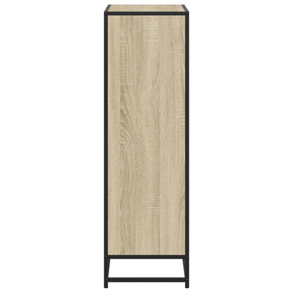 vidaXL Book Cabinet Sonoma Oak 65.5x33x107.5 cm Engineered Wood