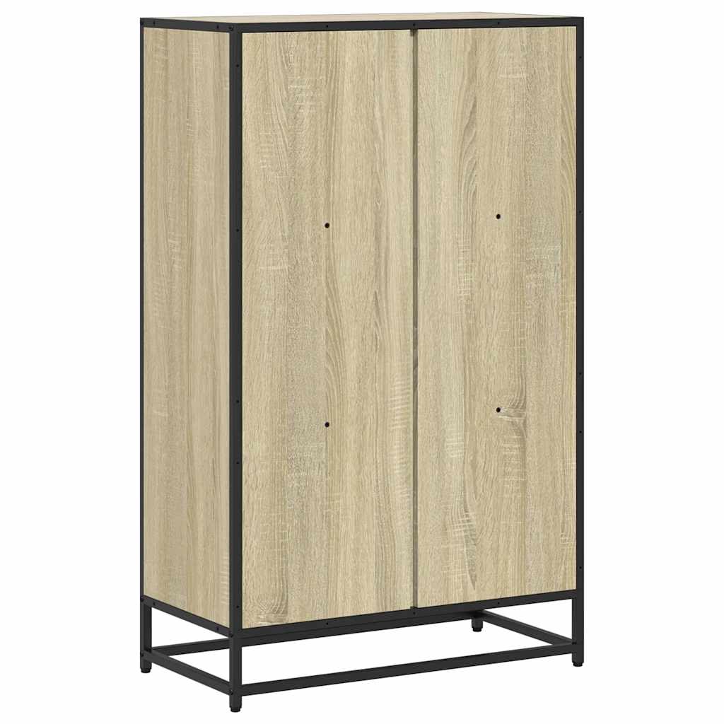 vidaXL Book Cabinet Sonoma Oak 65.5x33x107.5 cm Engineered Wood