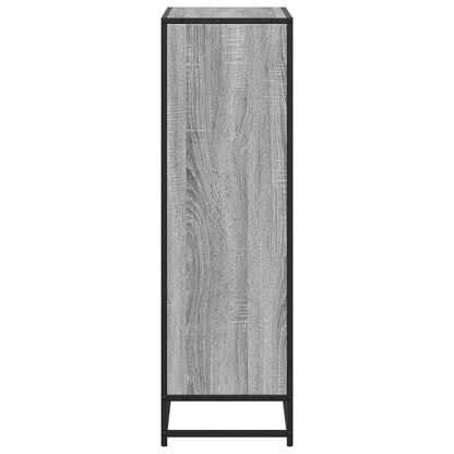 vidaXL Book Cabinet Grey Sonoma 65.5x33x107.5 cm Engineered Wood