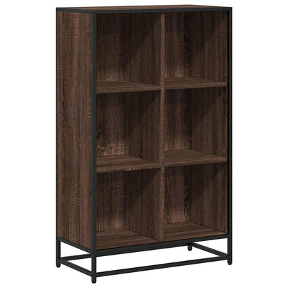 vidaXL Book Cabinet Brown Oak 65.5x33x107.5 cm Engineered Wood