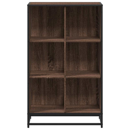 vidaXL Book Cabinet Brown Oak 65.5x33x107.5 cm Engineered Wood