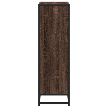 vidaXL Book Cabinet Brown Oak 65.5x33x107.5 cm Engineered Wood