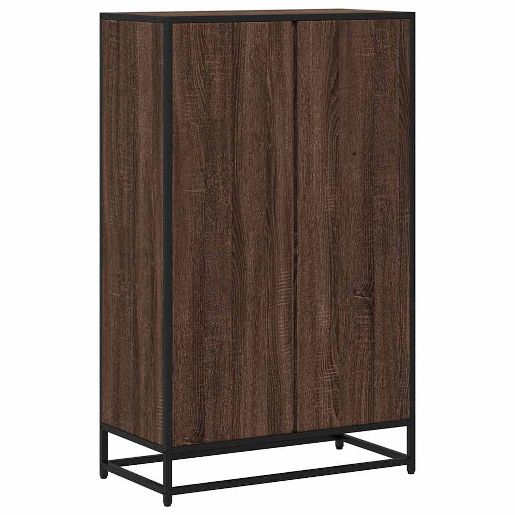 vidaXL Book Cabinet Brown Oak 65.5x33x107.5 cm Engineered Wood