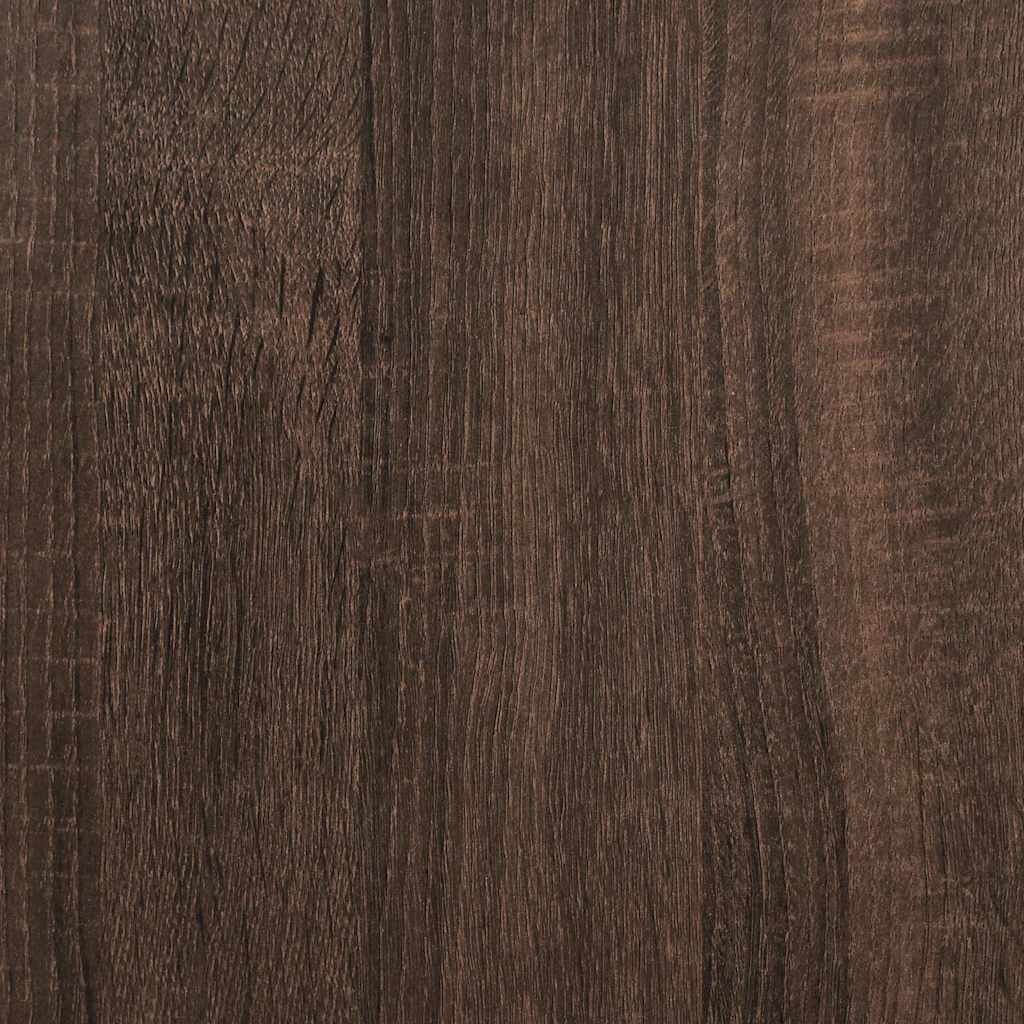 vidaXL Book Cabinet Brown Oak 65.5x33x107.5 cm Engineered Wood