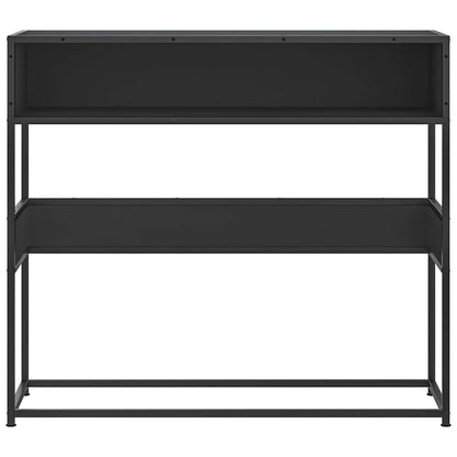 vidaXL Console Table Black 90x35x80 cm Engineered Wood