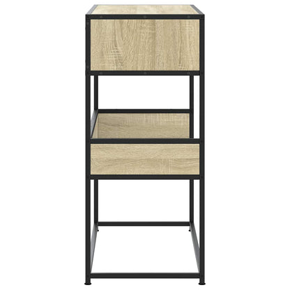 vidaXL Console Table Sonoma Oak 90x35x80 cm Engineered Wood
