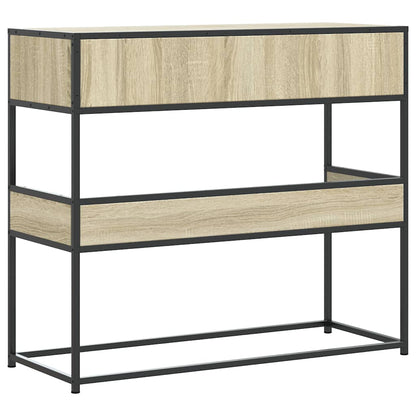 vidaXL Console Table Sonoma Oak 90x35x80 cm Engineered Wood