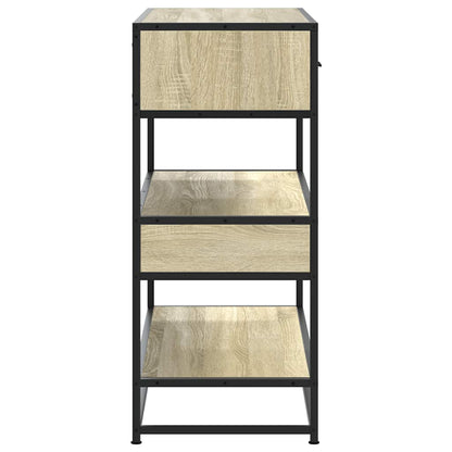 vidaXL Console Table Sonoma Oak 90x35x80 cm Engineered Wood